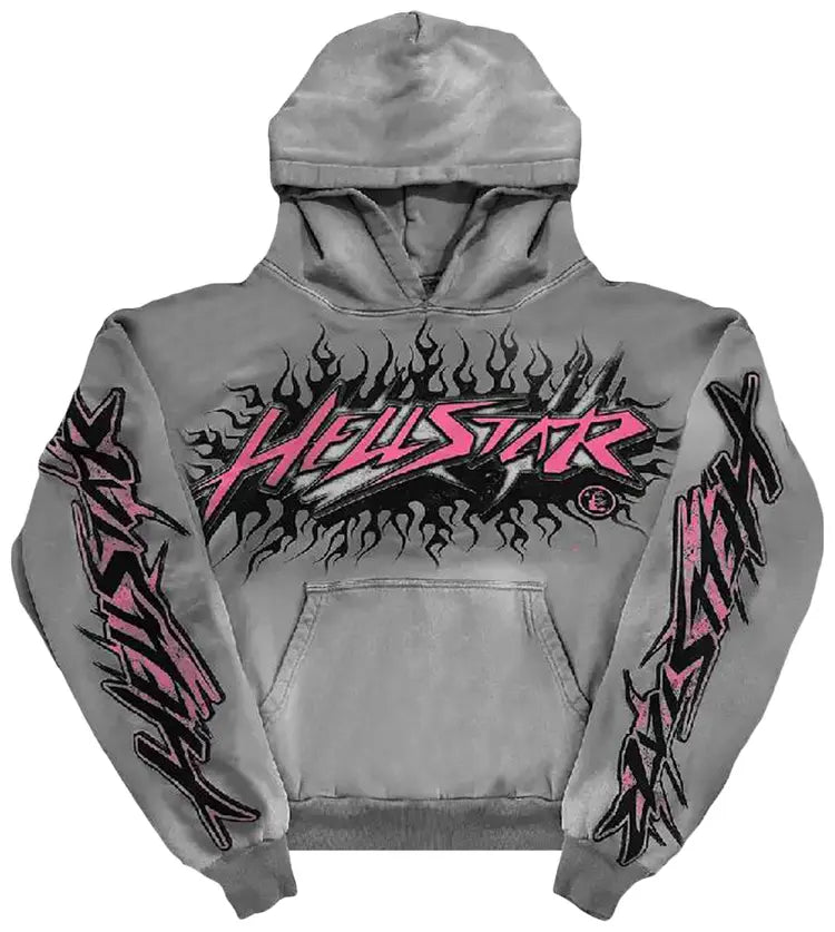 Hellstar Grey Future Fame Hoodie