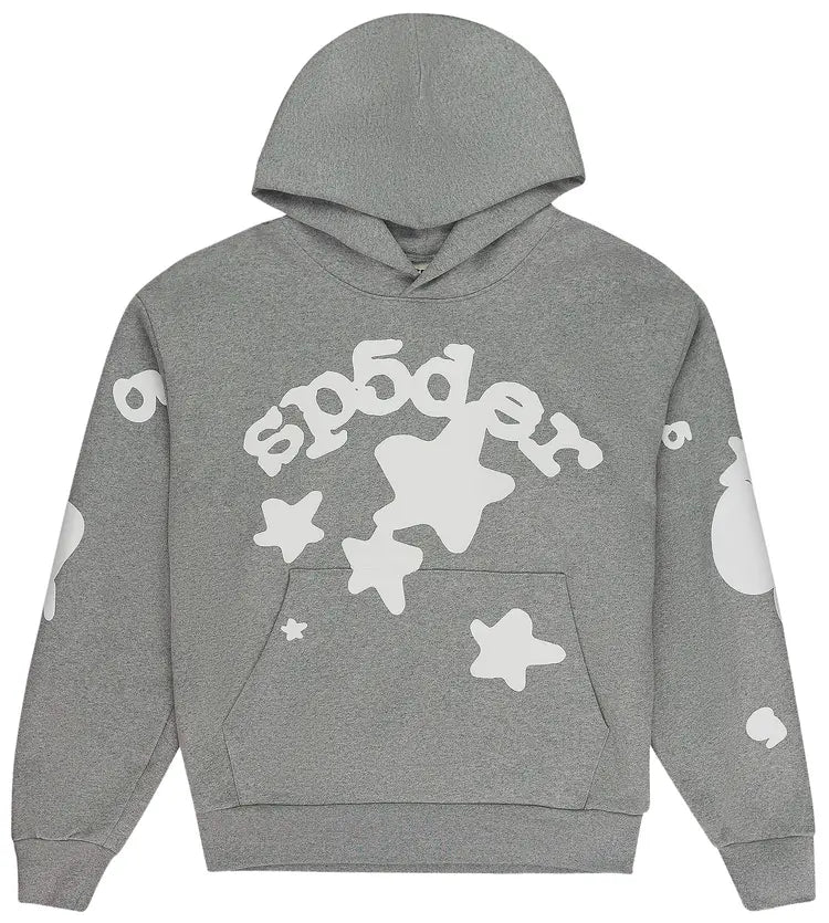 Grey Beluga Sp5der hoodie