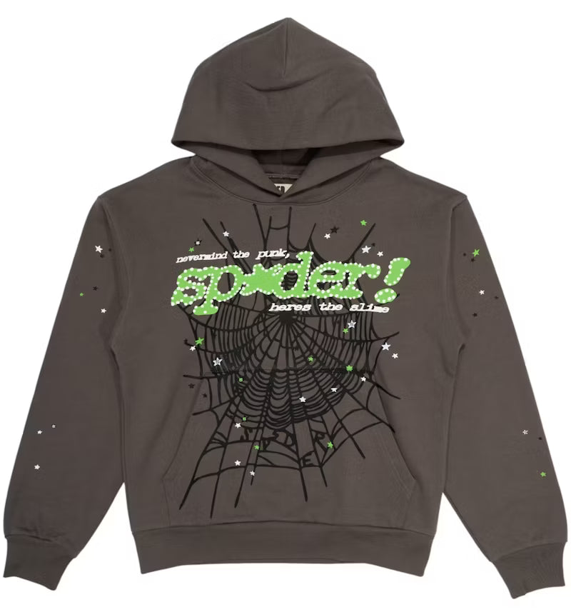 Dark Grey Sp5der Hoodie V2