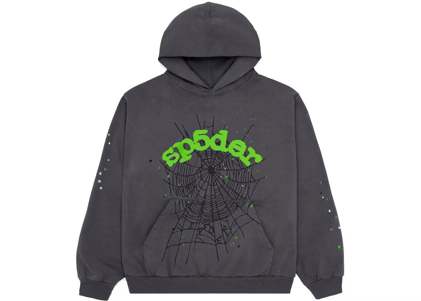 Dark Grey Sp5der Hoodie