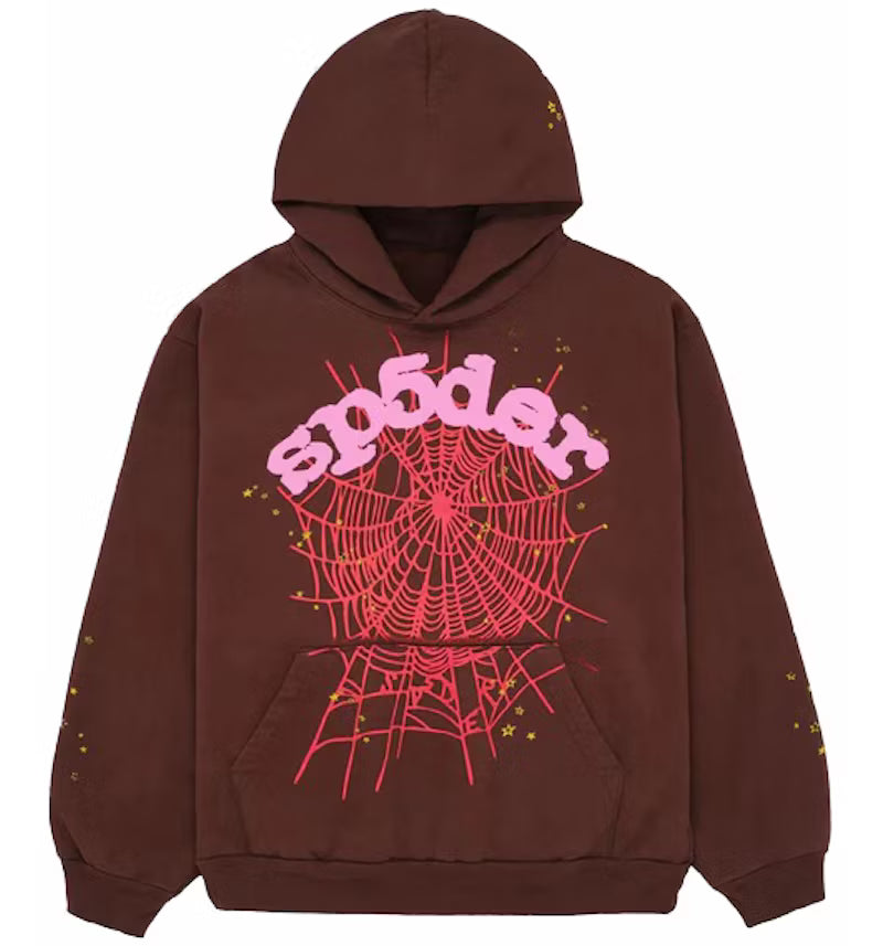 Brown Sp5der Hoodie