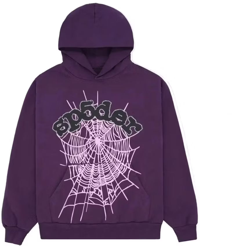 Dark Purple Sp5der Hoodie