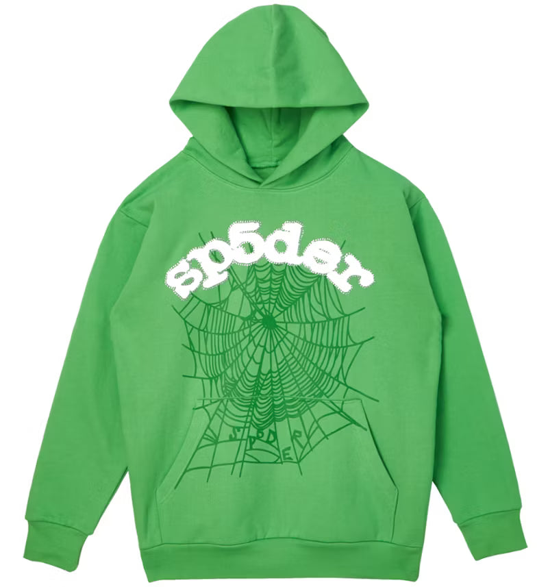 Green Sp5der Websuit Hoodie