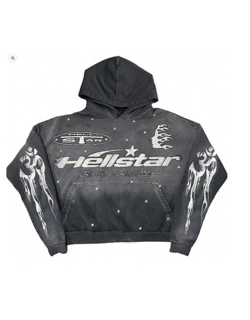 Black Hellstar Path to Paradise Hoodie